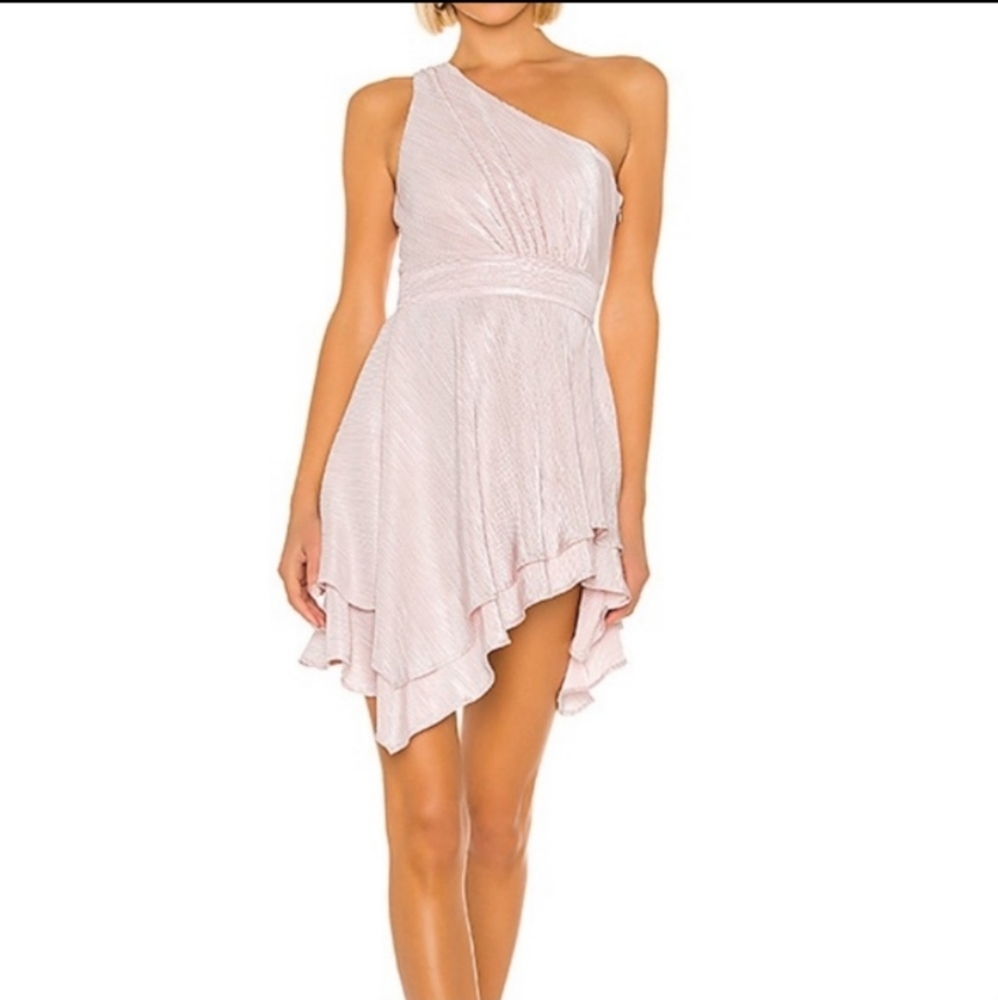 REVOLVE One Shoulder Pink Dress